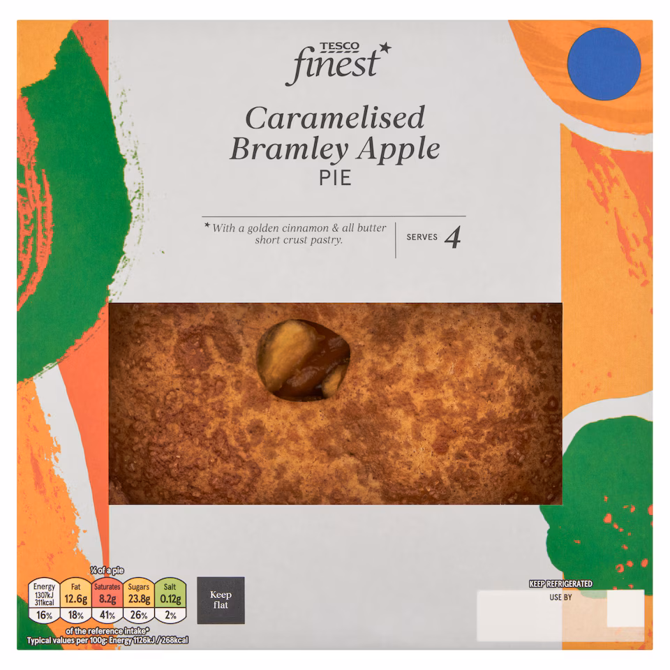 Tesco Finest Caramelised Bramley Apple Pie 465g