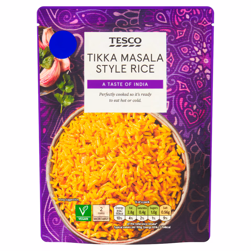 Tesco Tikka Masala Style Rice 250g