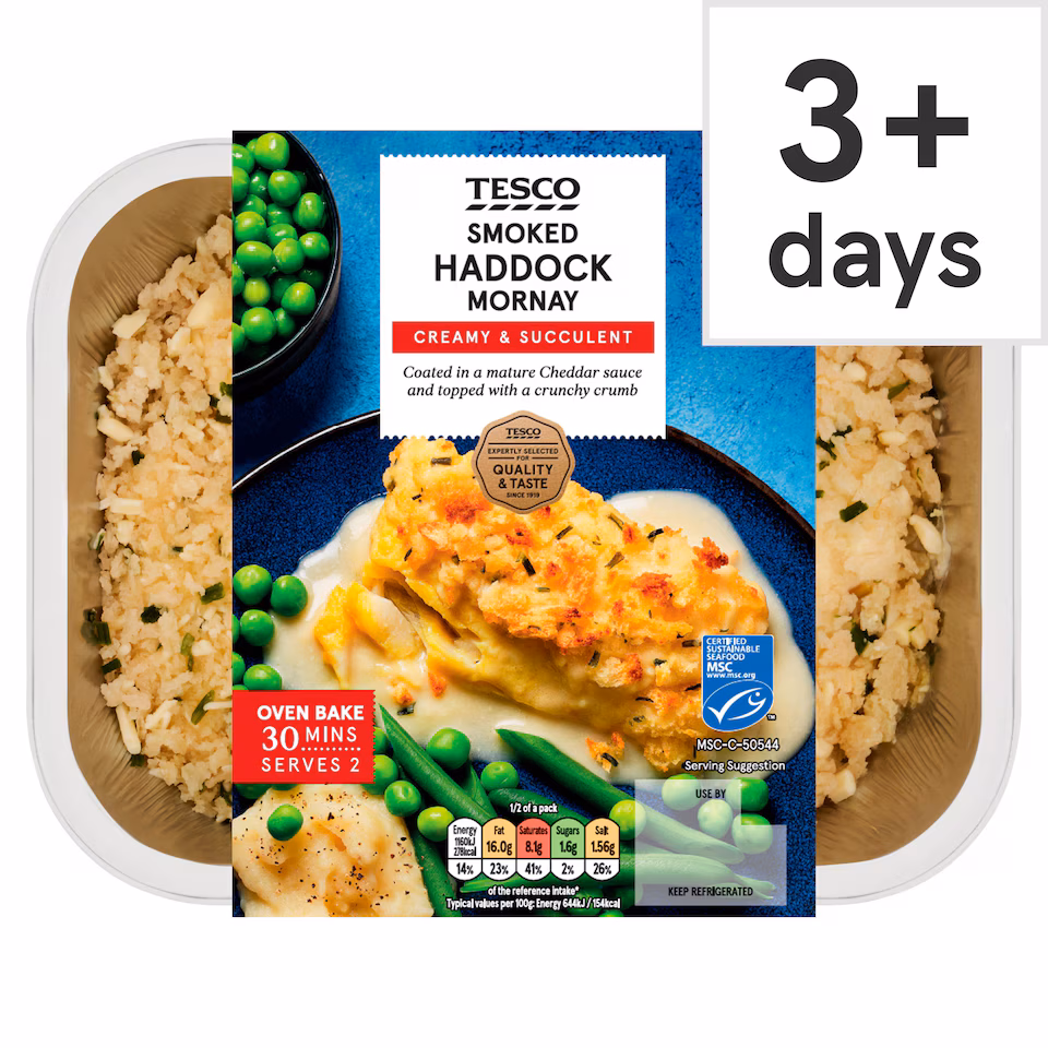 Tesco Smoked Haddock Mornay 360g