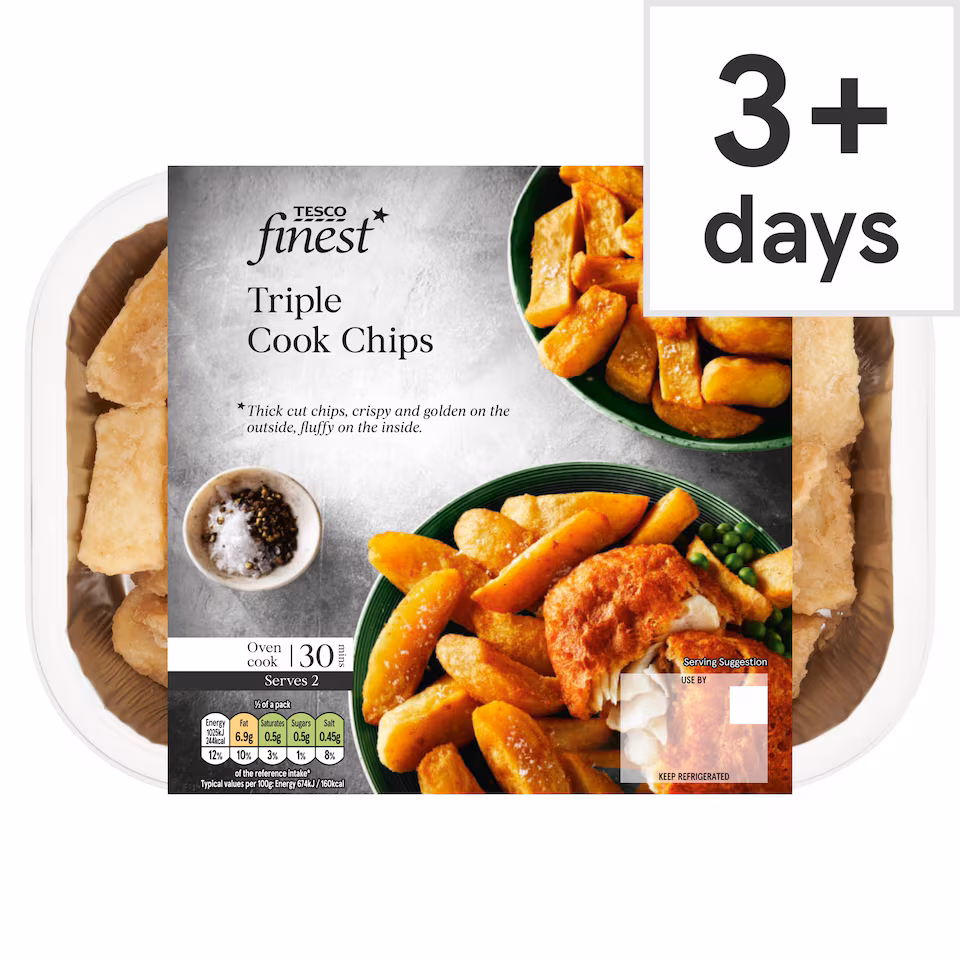 Tesco Finest Triple Cook Chips 400g