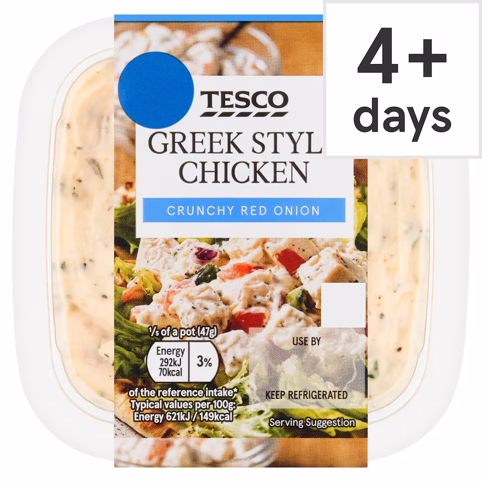Tesco Greek Style Chicken Sandwich Filler 235g