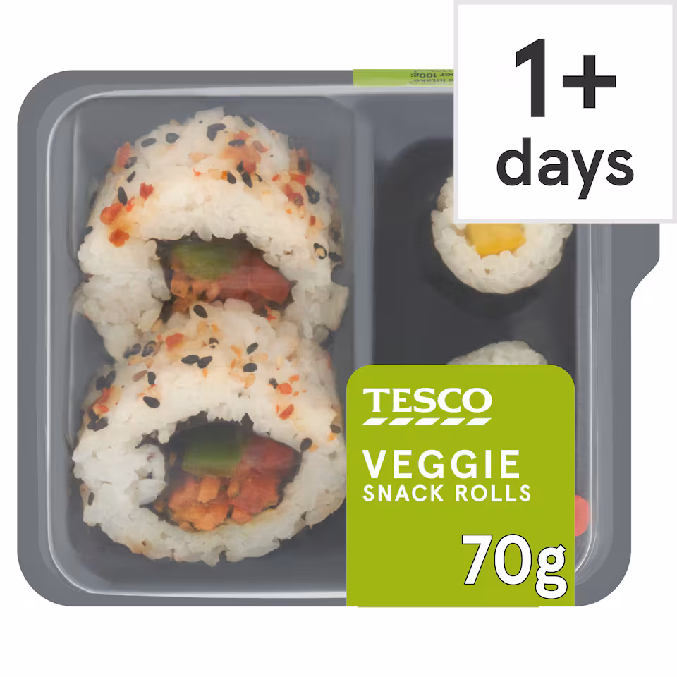 Tesco Vegetable Sushi Snack 70g