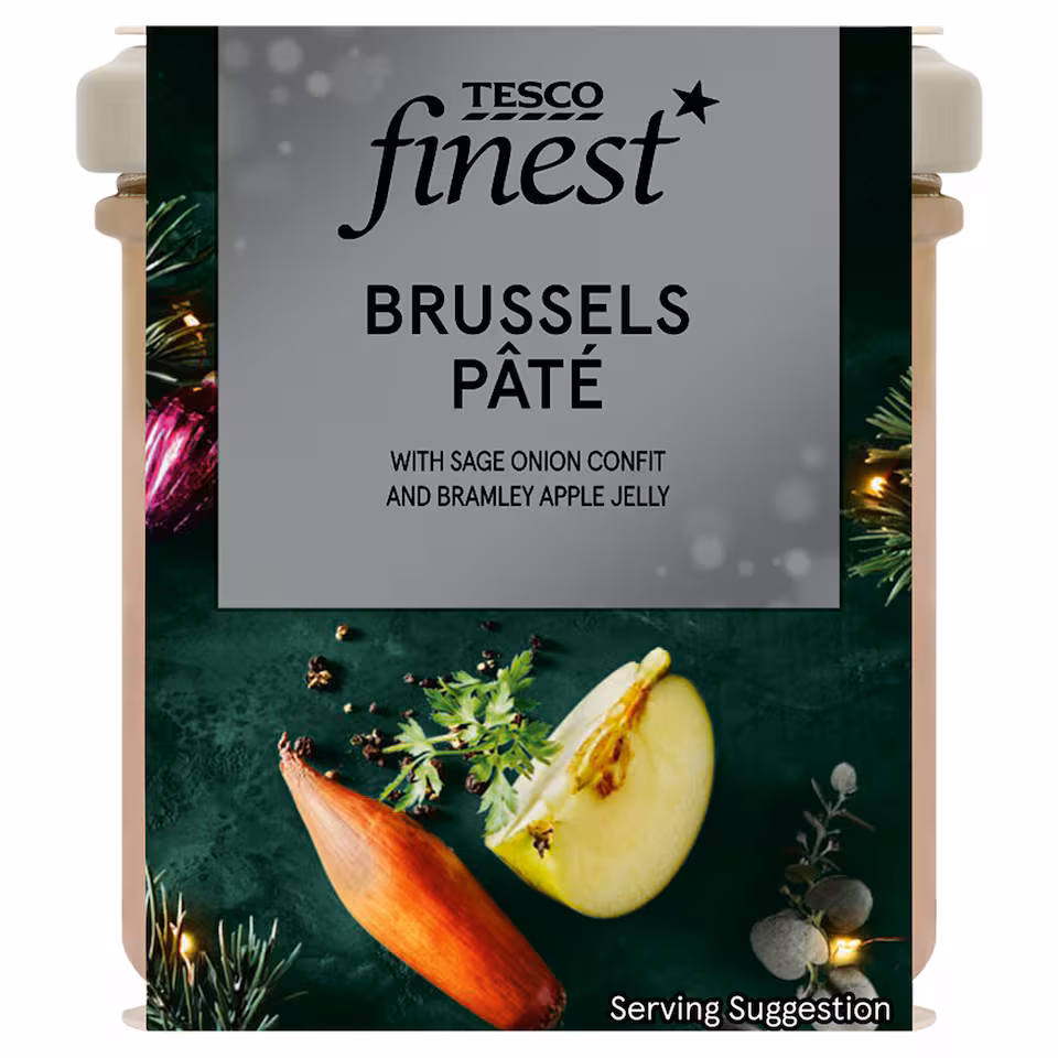 Tesco Finest Brussels Pate with Apple Jelly 125g