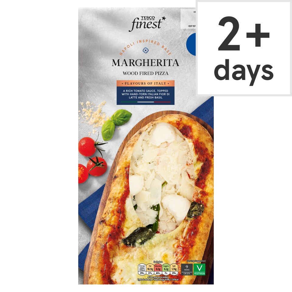 Tesco Finest Margherita Wood Fired Pizza 225g