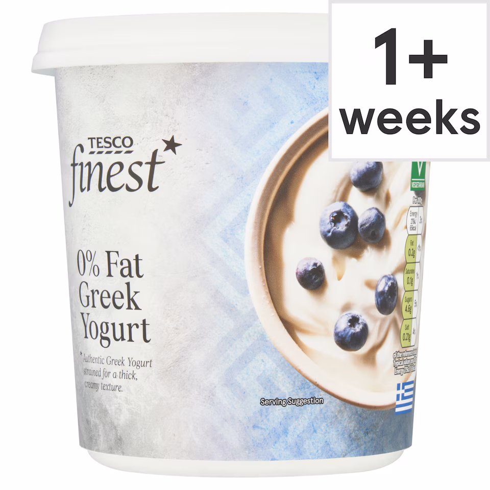 Tesco Finest 0% Fat Greek Yoghurt 1KG