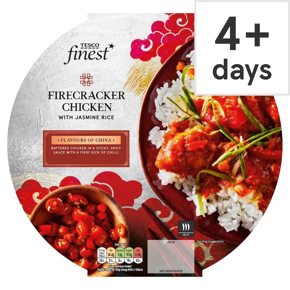 Tesco Finest Firecracker Chicken with Jasmine Rice  380g