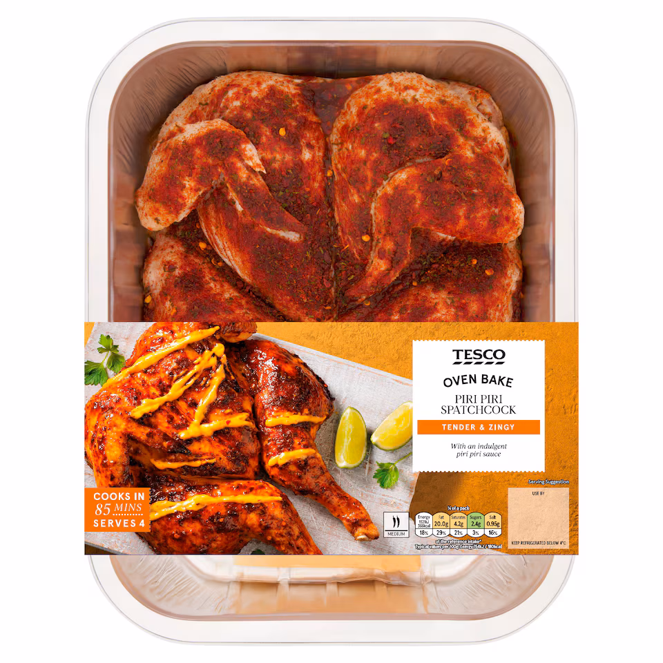 Tesco Peri Peri Spatchcock with Sauce 1.5kg