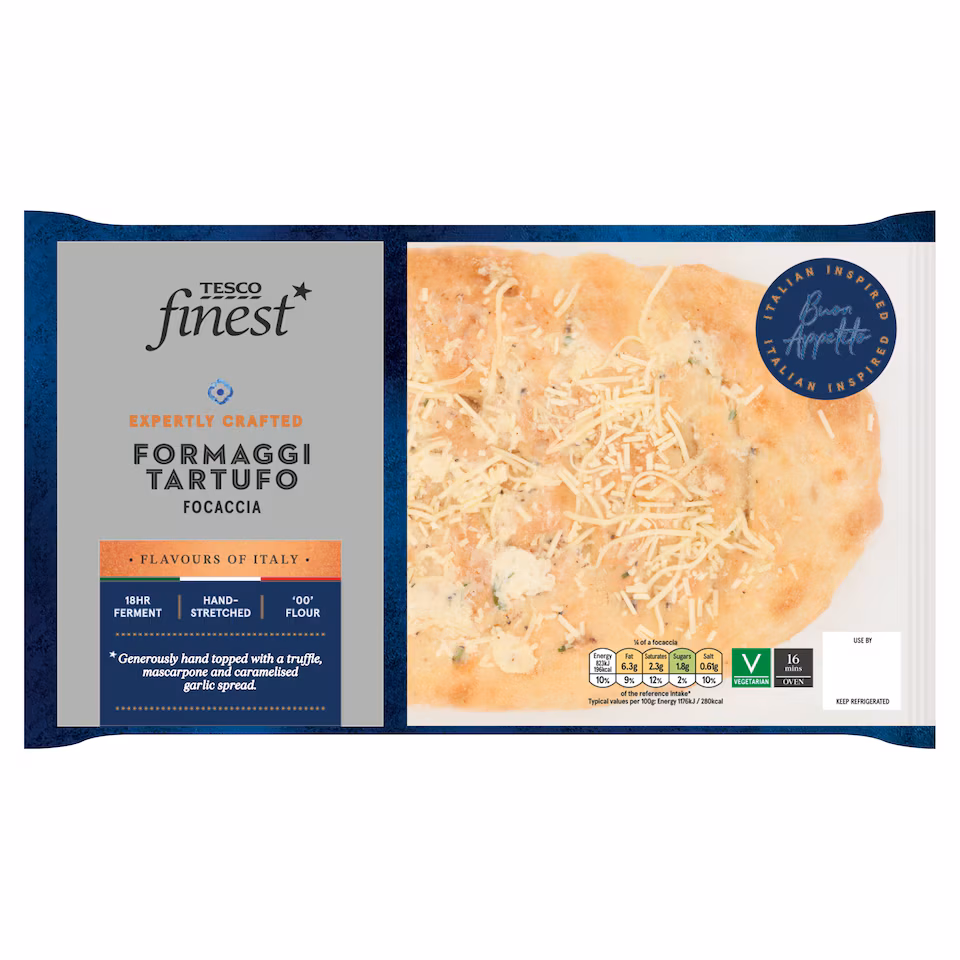 Tesco Finest Formaggi Tartufo Focaccia 300g
