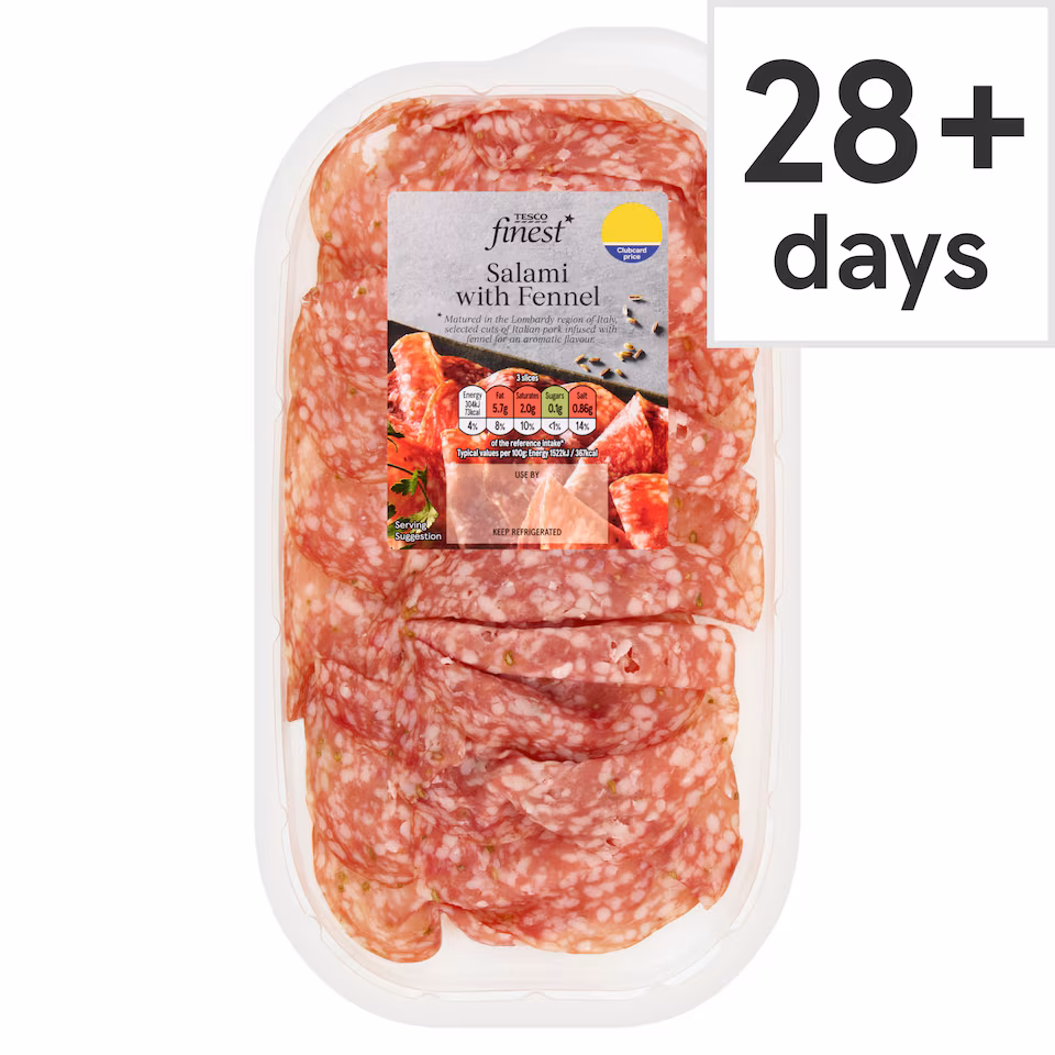 Tesco Finest Italian Salami with Fennel 80g