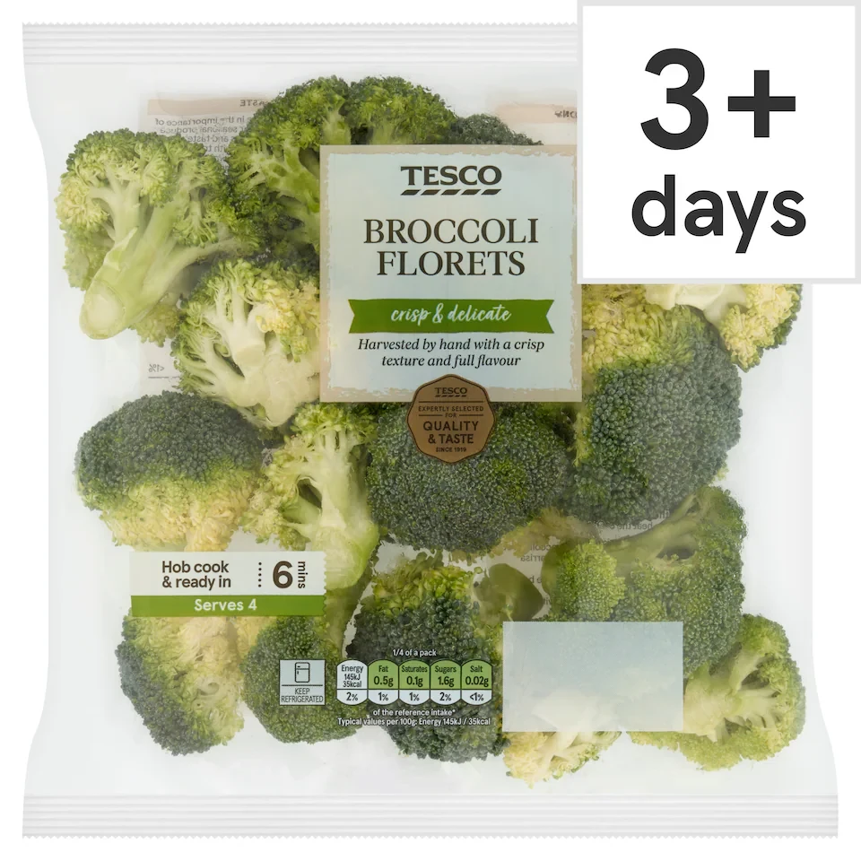 TESCO BROCCOLI FLORETS 400g