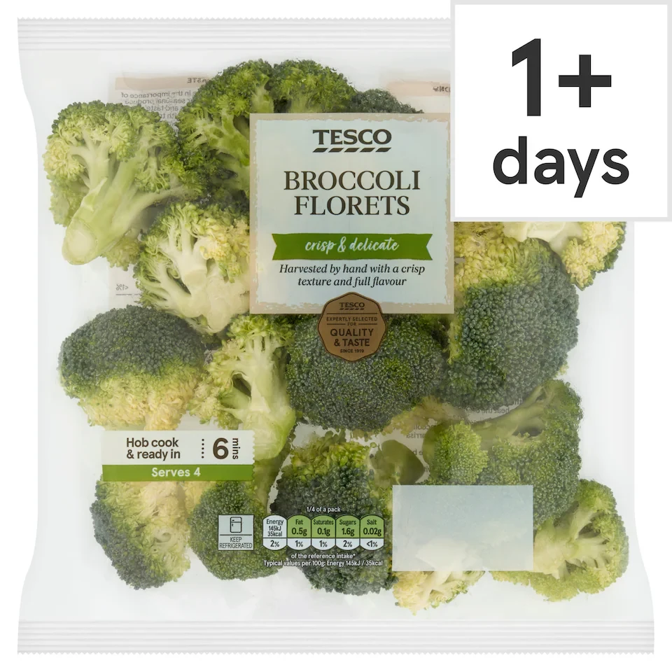 TESCO BROCCOLI FLORETS 400g