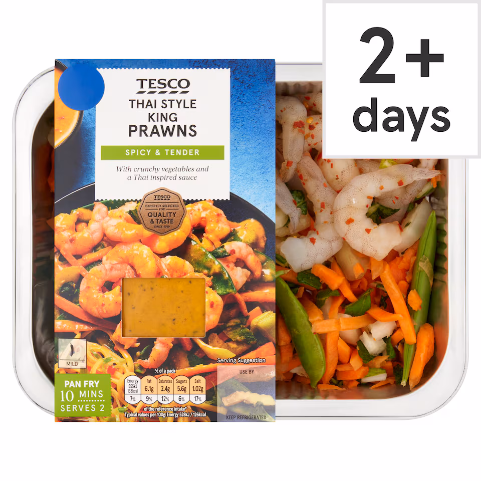 Tesco Thai Style King Prawns 320g