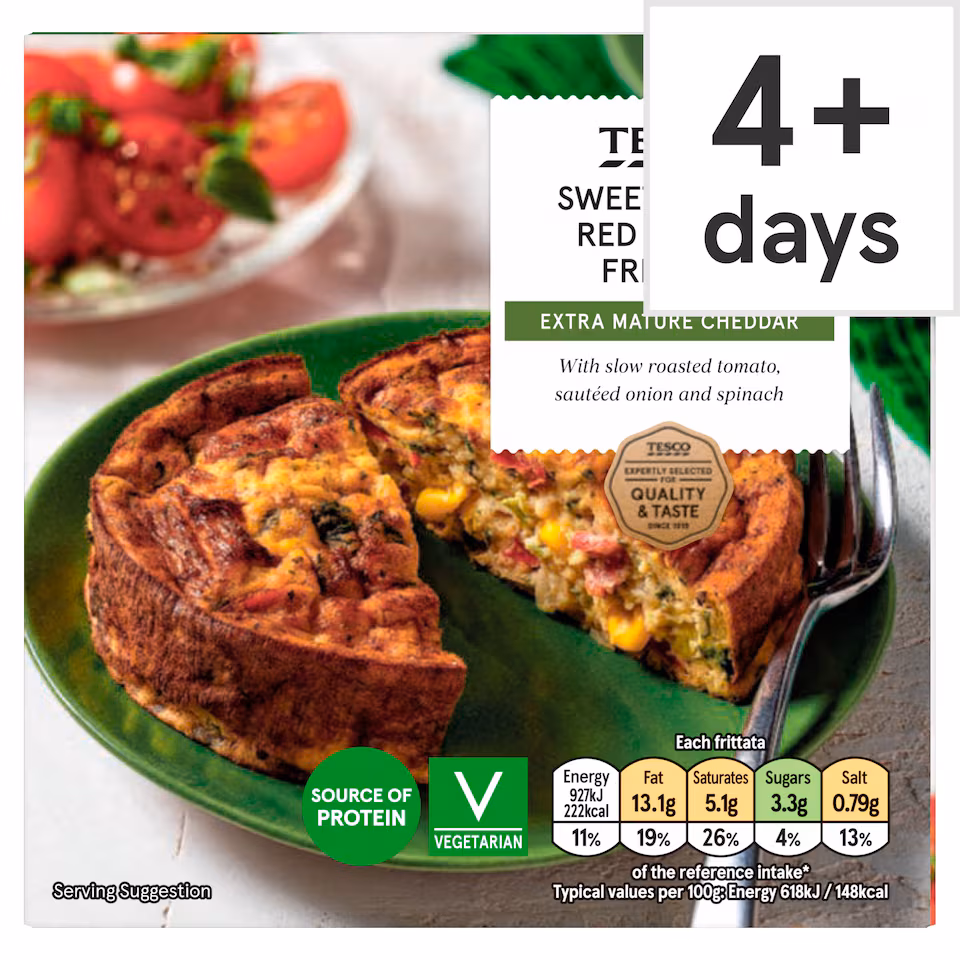 Tesco Sweetcorn & Red Pepper Frittata 150g