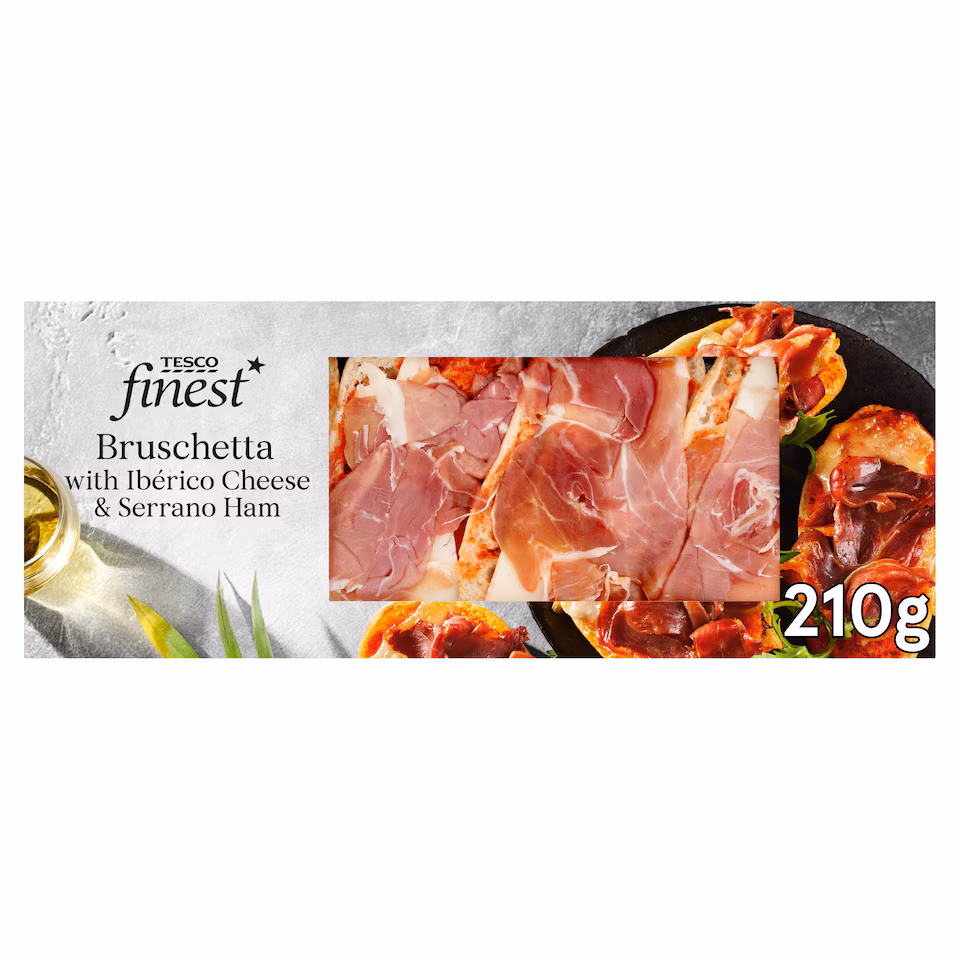 Tesco Finest Bruschetta with Iberico Cheese & Serrano Ham 210g