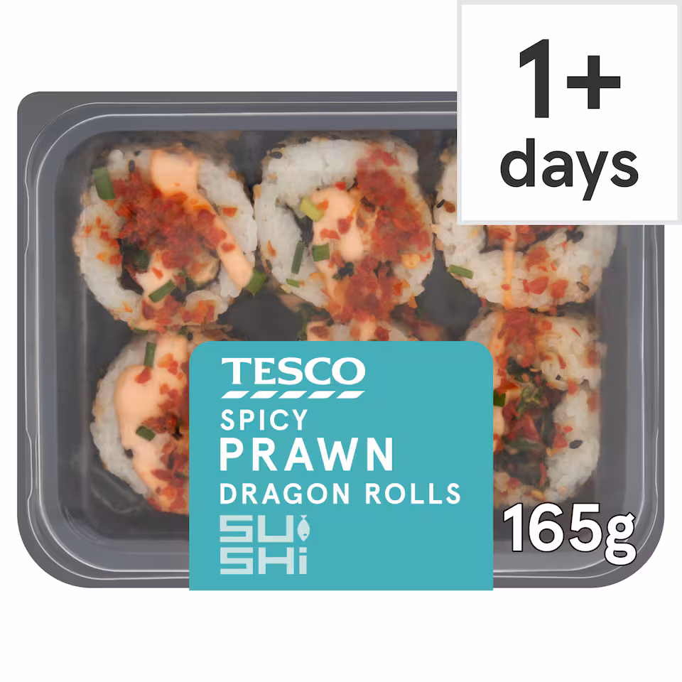 Tesco Spicy Prawn Dragon Roll 165g