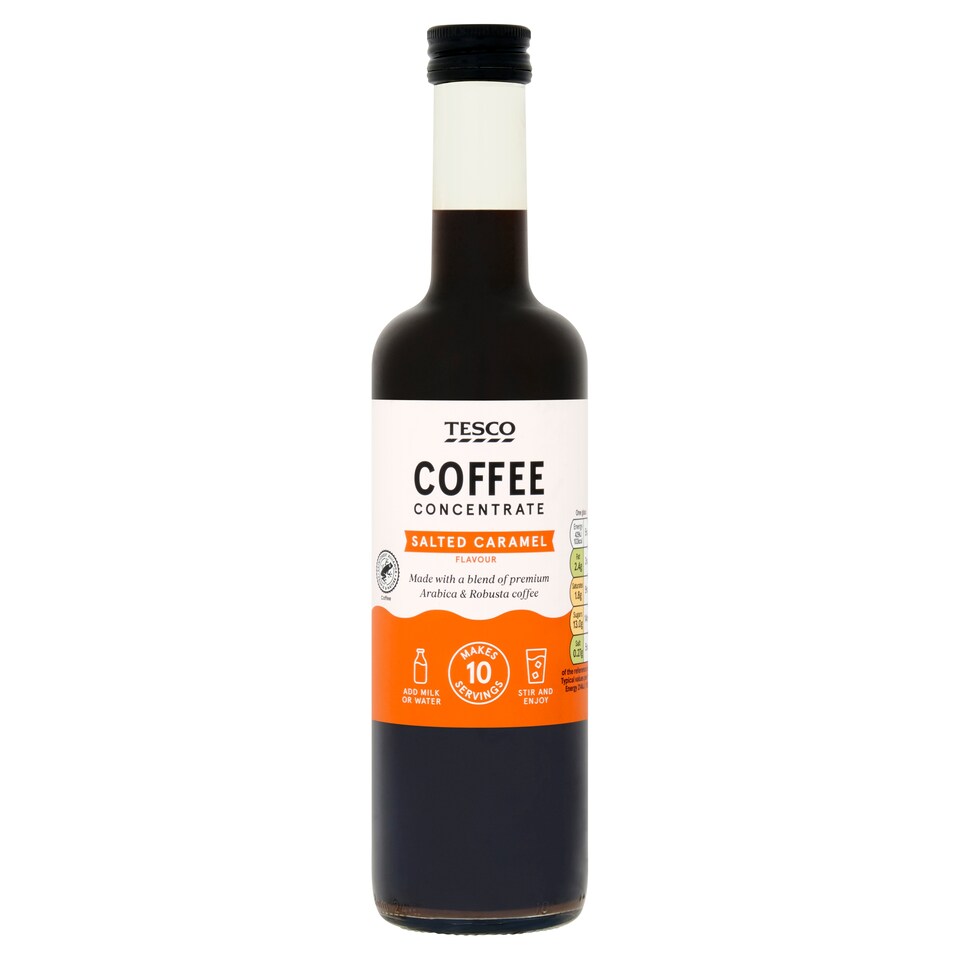 Tesco Salted Caramel Flavour Coffee Concentrate 500ml