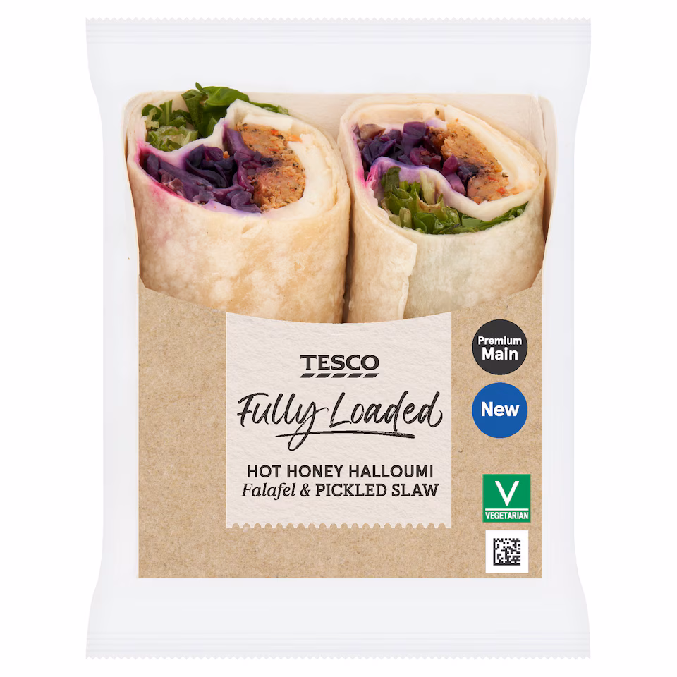 Tesco Fully Loaded Hot Honey Halloumi, Falafel and Pickled Slaw