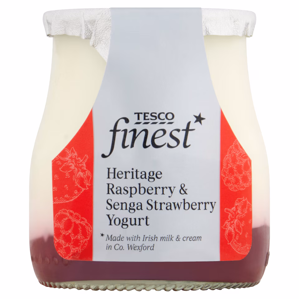 Tesco Finest Senga Strawberry & Heritage Raspberry 150g