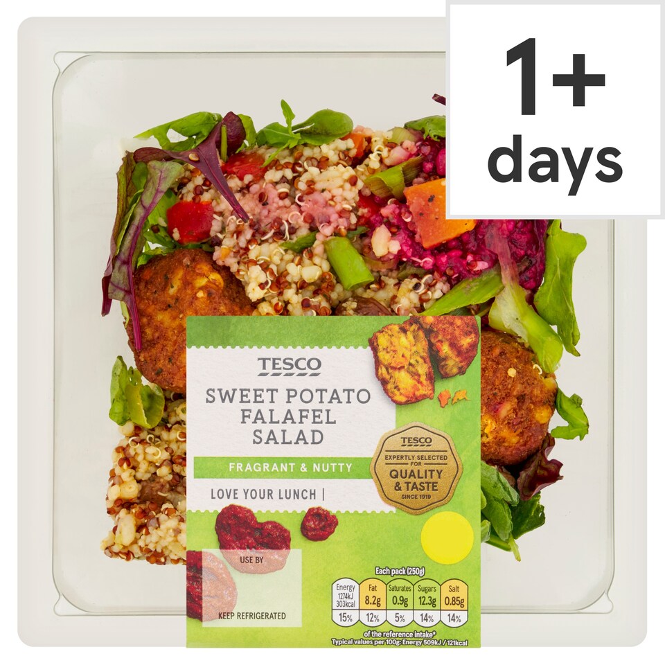 Tesco Sweet Potato Falafel Salad 250g