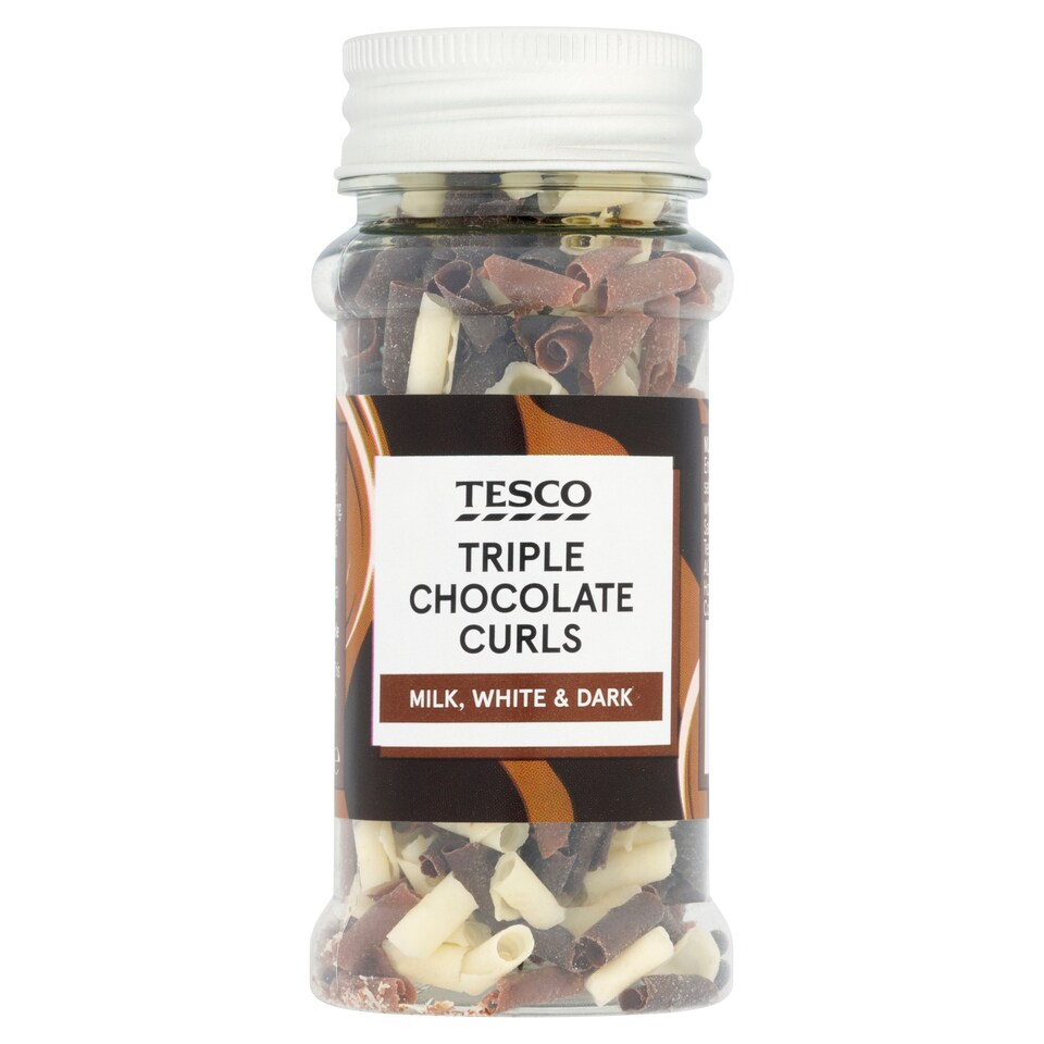 Tesco Triple Chocolate Curls 30g