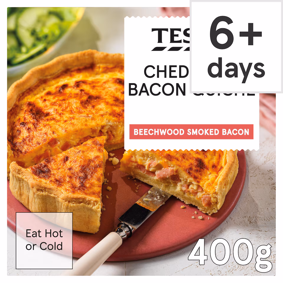 Tesco Cheese & Bacon Quiche 400g