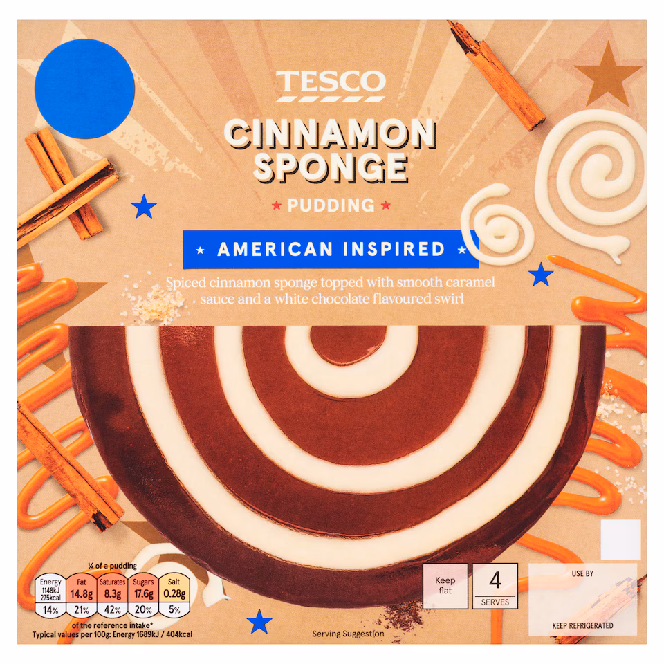 Tesco Cinnamon Sponge Pudding 270g