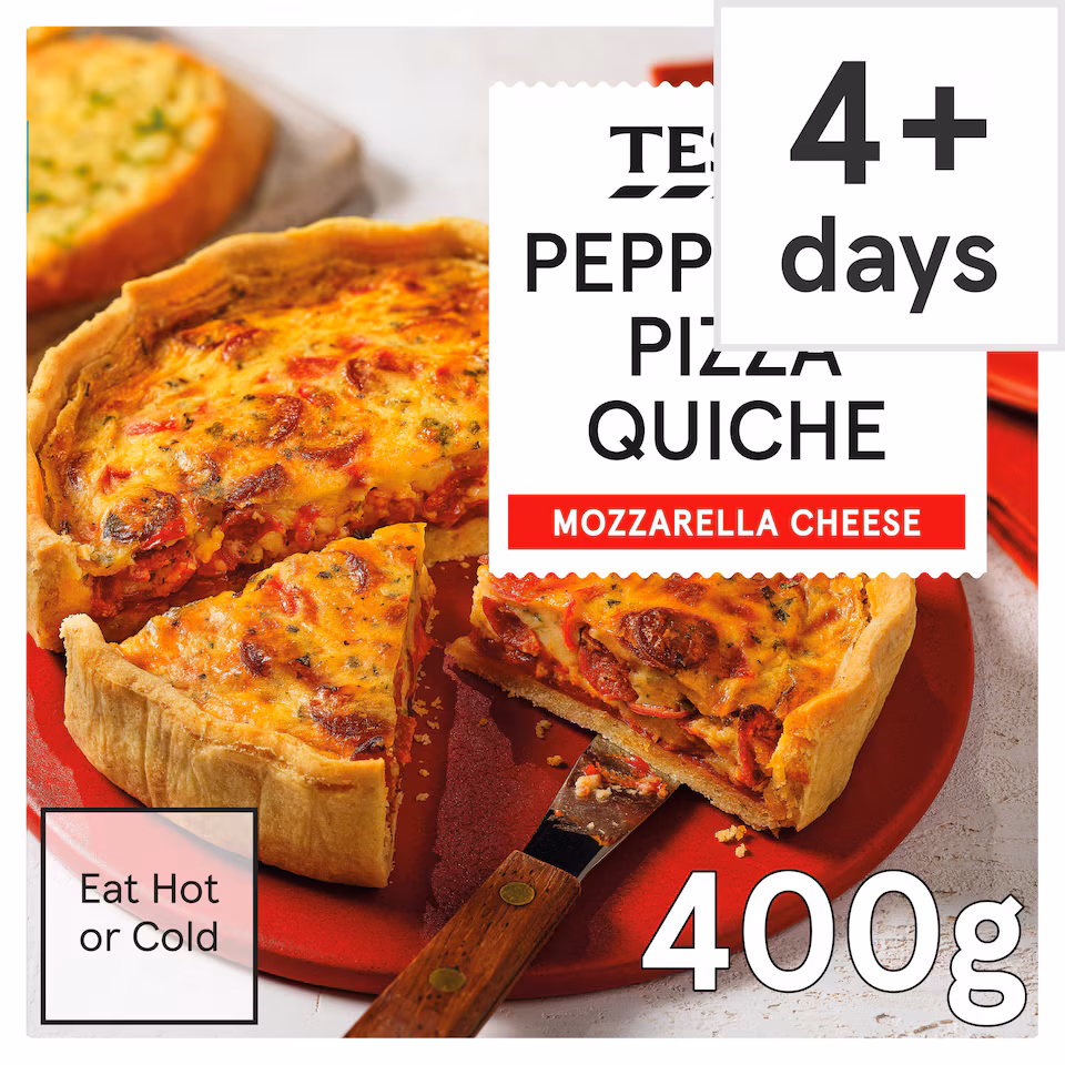 Tesco Pepperoni Pizza Quiche 400g