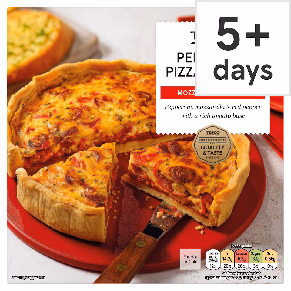 Tesco Pepperoni Pizza Quiche 400g
