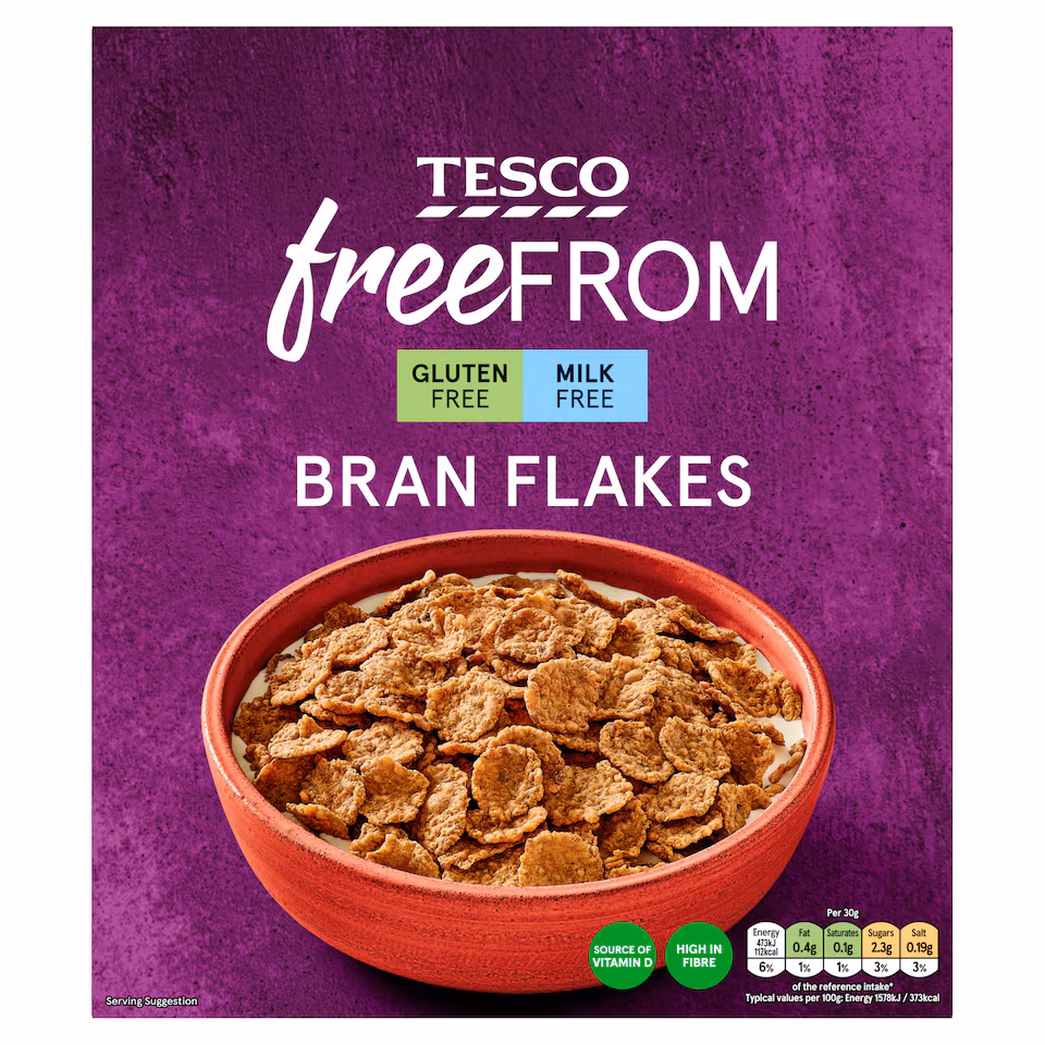 Tesco Free From Branflakes 300G.
