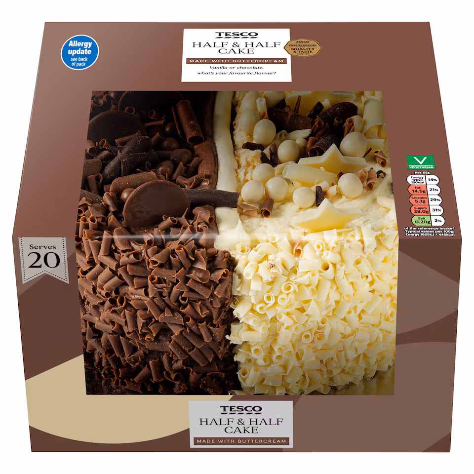 Tesco Half & Half Cake