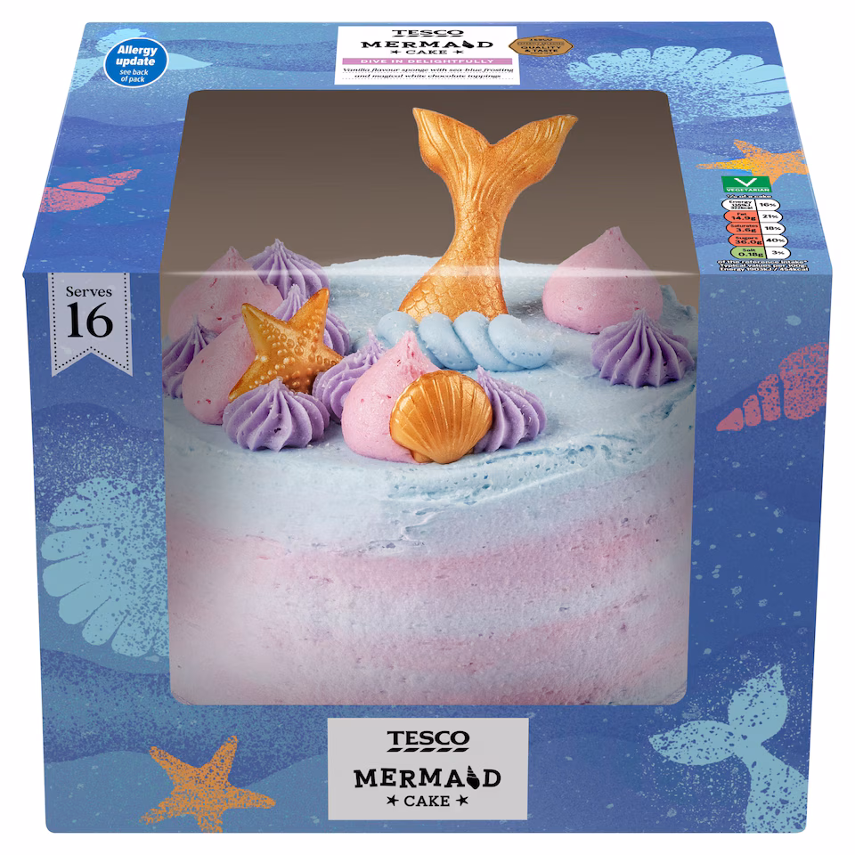 TESCO MERMAID CAKE