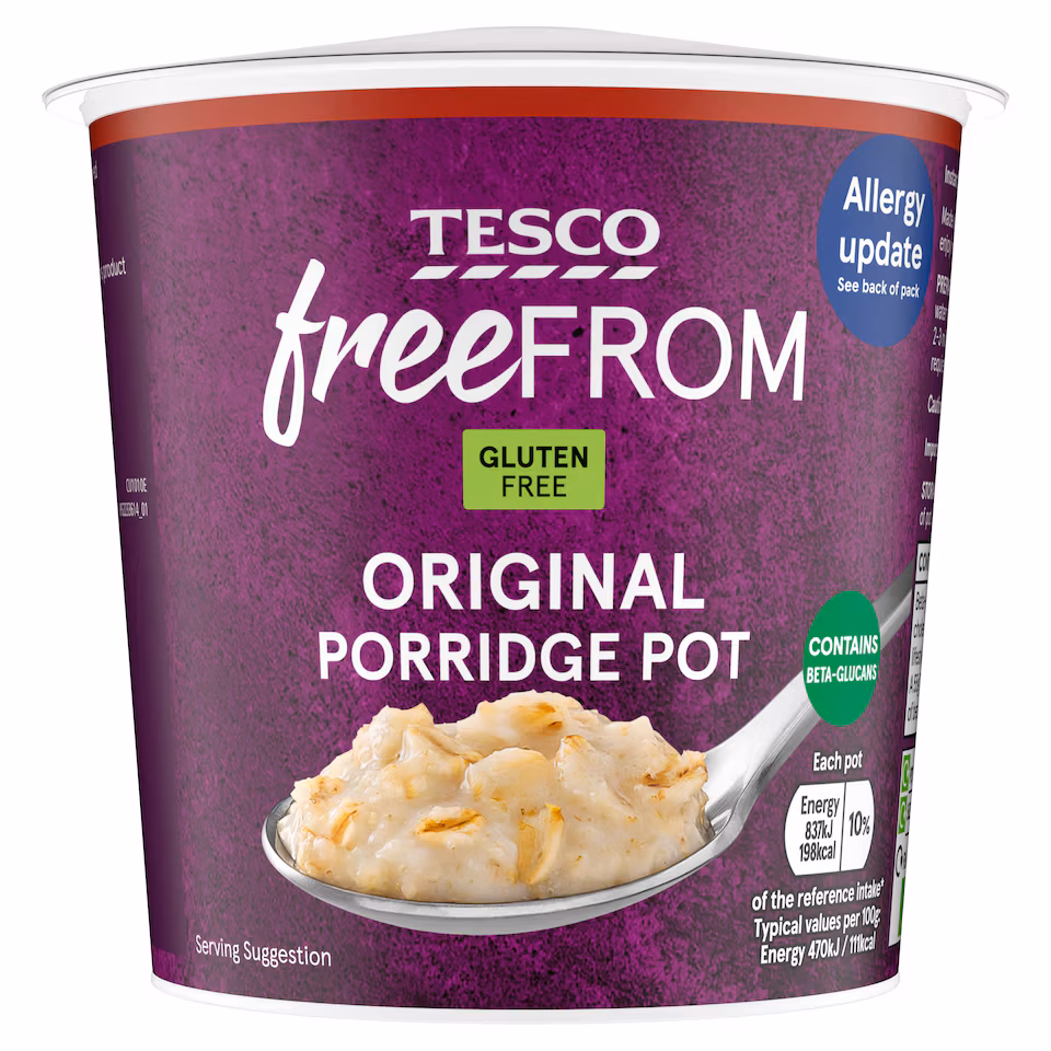 Tesco Free from Original Porridge Pot 55g
