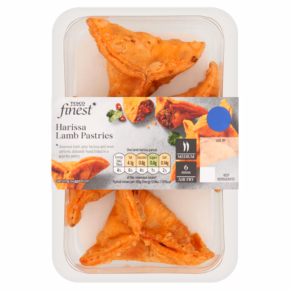 Tesco Finest Harissa Lamb Parcels  108g