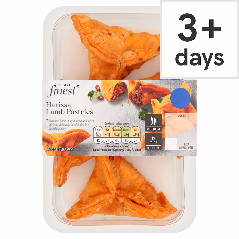 Tesco Finest Harissa Lamb Parcels  108g