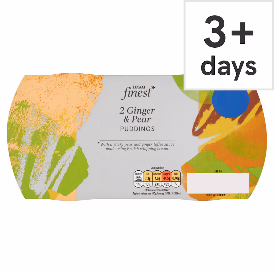 Tesco Finest Ginger & Pear Puddings 230g
