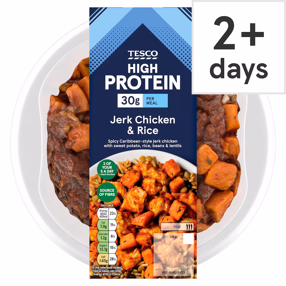 Tesco High Protein Jerk Chicken & Rice 400g