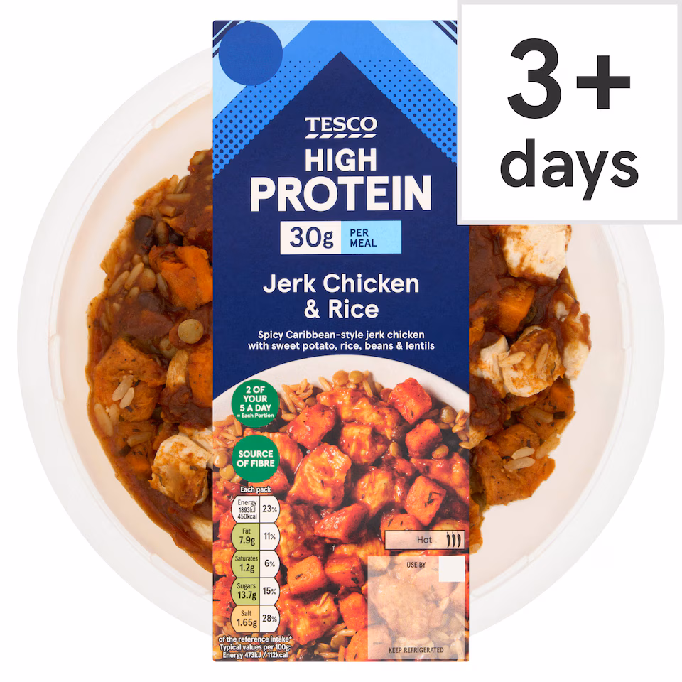 Tesco High Protein Jerk Chicken & Rice 400g