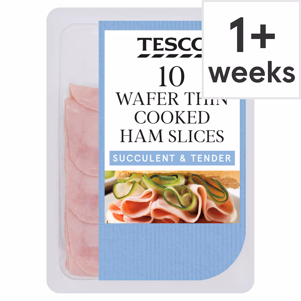 Tesco Wafer Thin Cooked Ham 125g