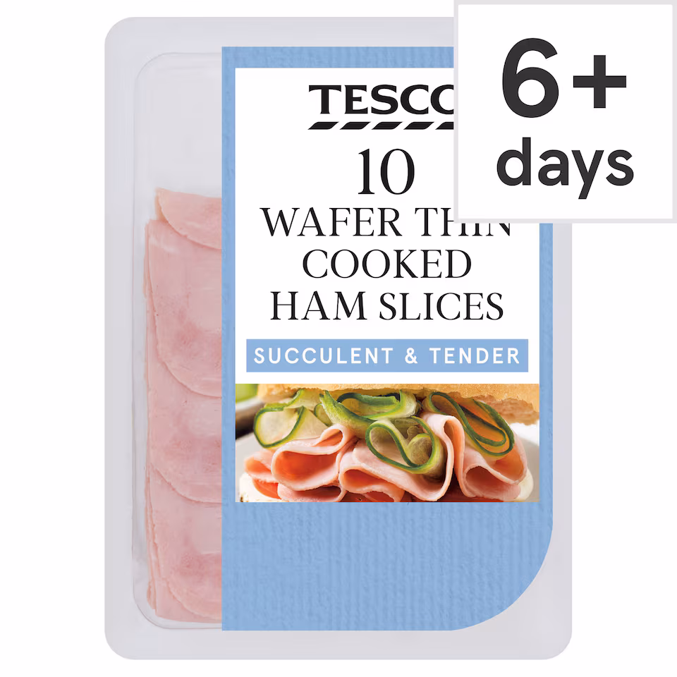 Tesco Wafer Thin Cooked Ham 125g