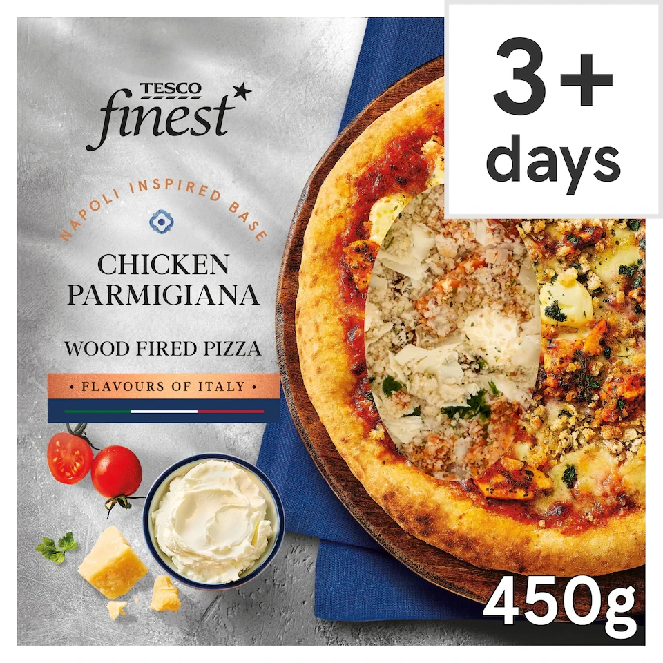 Tesco Finest Chicken Parmigiana Wood Fired Pizza 450g
