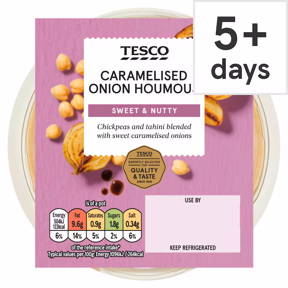 Tesco Caramelised Onion Houmous 182g