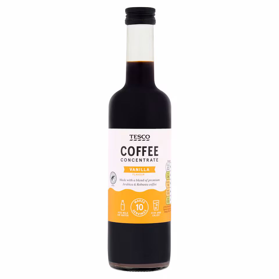 Tesco Vanilla Flavour Coffee Concentrate 500ml
