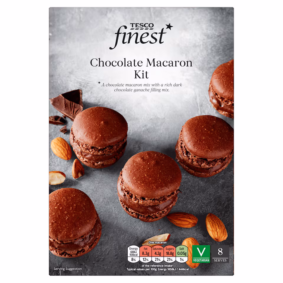 Tesco Finest Chocolate Macaron Kit 223g
