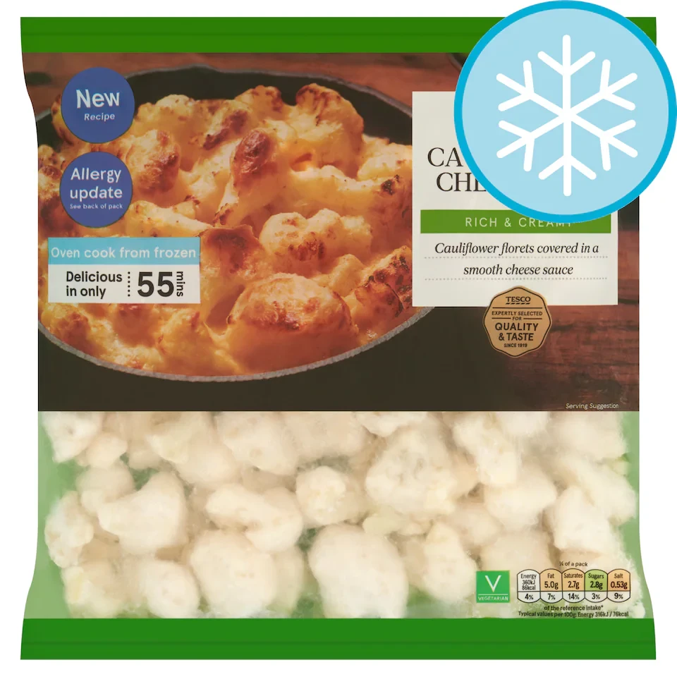 TESCO CAULIFLOWER CHEESE BAKE 680G