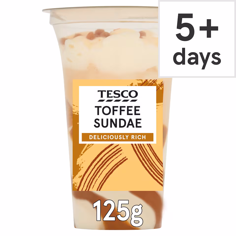 Tesco Toffee Sundae 125g