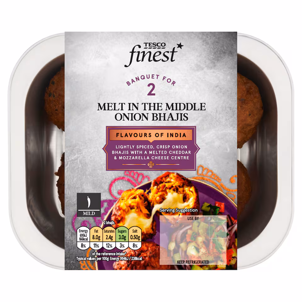 Tesco Finest Melt in the Middle Onion Bhaji 140g