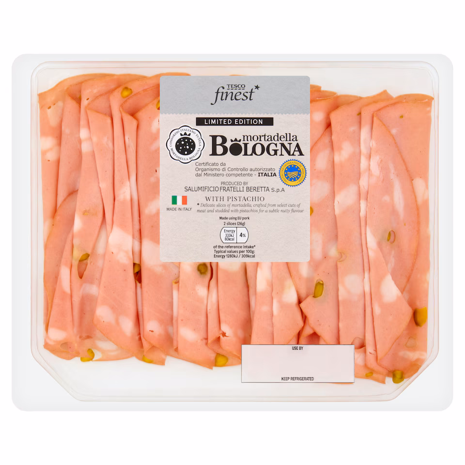 Tesco Finest Mortadella Bologna With Pistachio 130g