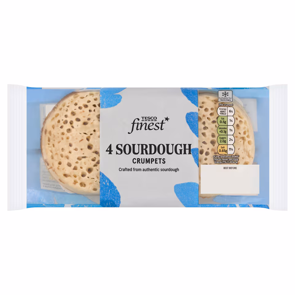 Tesco Finest 4 Sourdough Crumpets
