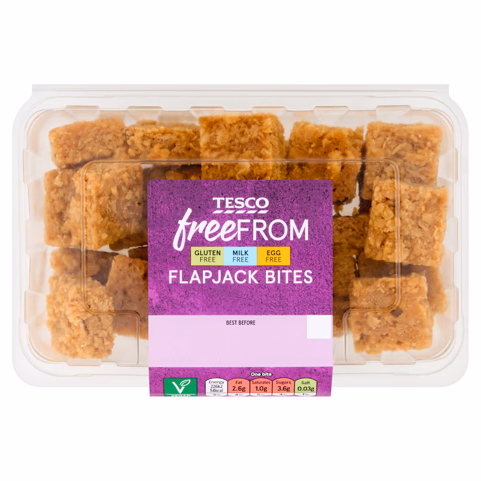 Tesco Free From Flapjack Bites 240g