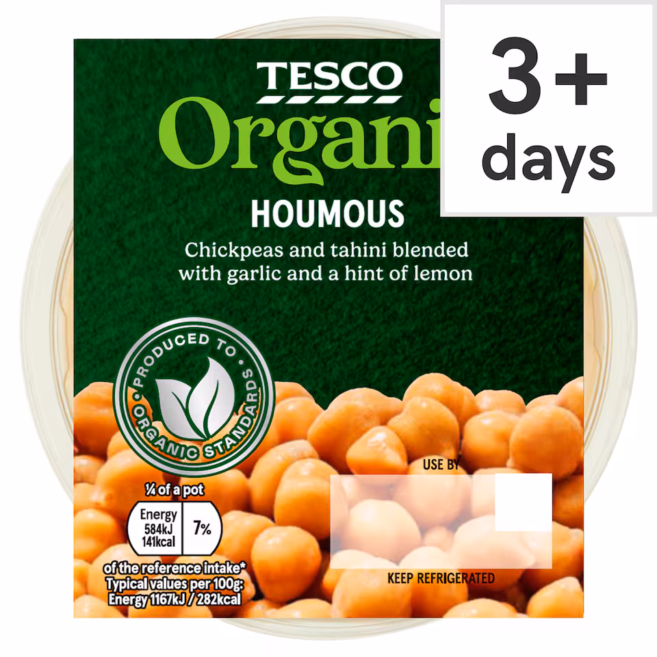 Tesco Organic Houmous 200g